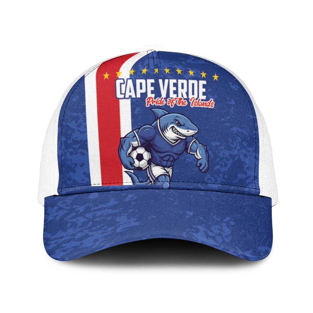 Cape Verde Football Mesh Trucker Cap Pride Of The Islands - Wonder Print Shop