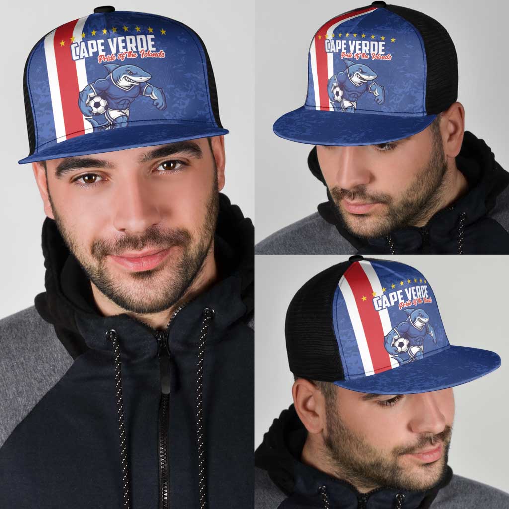 Cape Verde Football Mesh Trucker Cap Pride Of The Islands - Wonder Print Shop