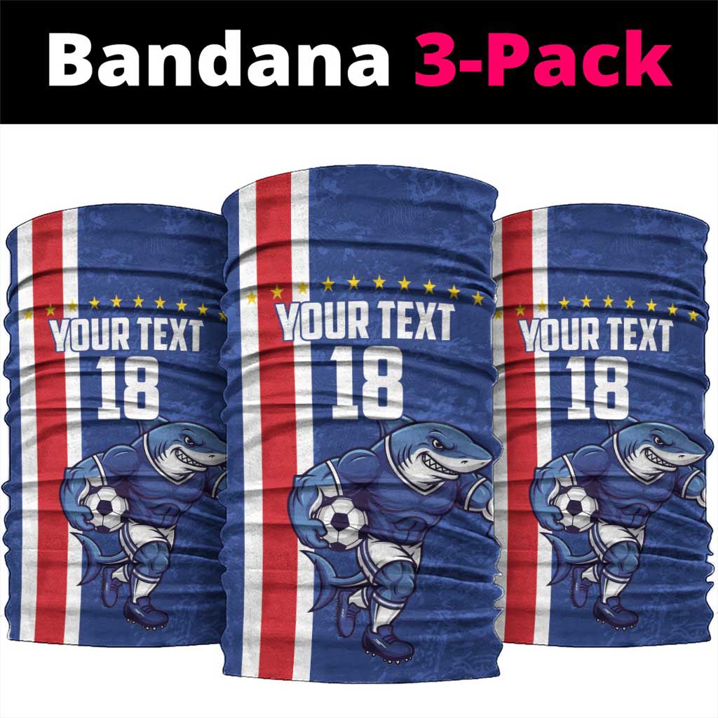 Cape Verde Football Custom Neck Gaiter Pride Of The Islands - Wonder Print Shop
