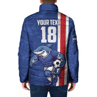 Cape Verde Football Custom Padded Jacket Pride Of The Islands - Wonder Print Shop