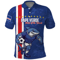 Cape Verde Football Custom Polo Shirt Pride Of The Islands - Wonder Print Shop