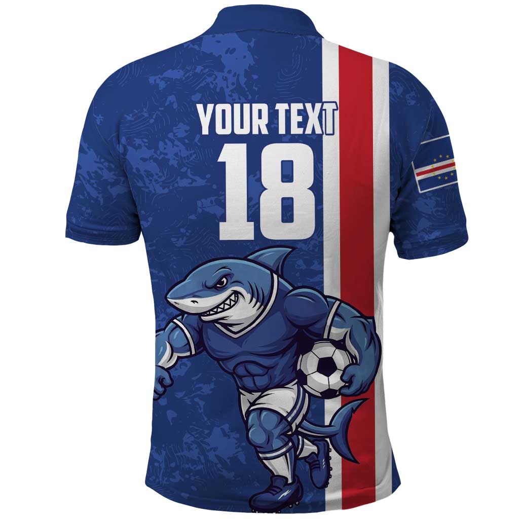 Cape Verde Football Custom Polo Shirt Pride Of The Islands - Wonder Print Shop