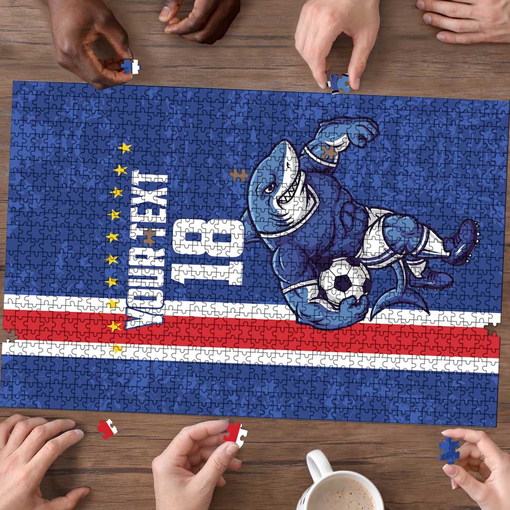 Cape Verde Football Custom Puzzle Pride Of The Islands - Wonder Print Shop
