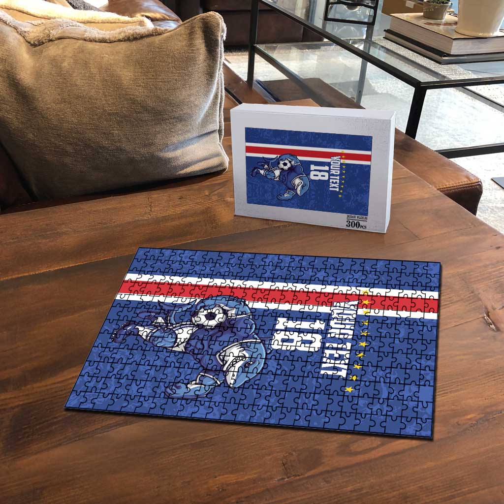 Cape Verde Football Custom Puzzle Pride Of The Islands - Wonder Print Shop