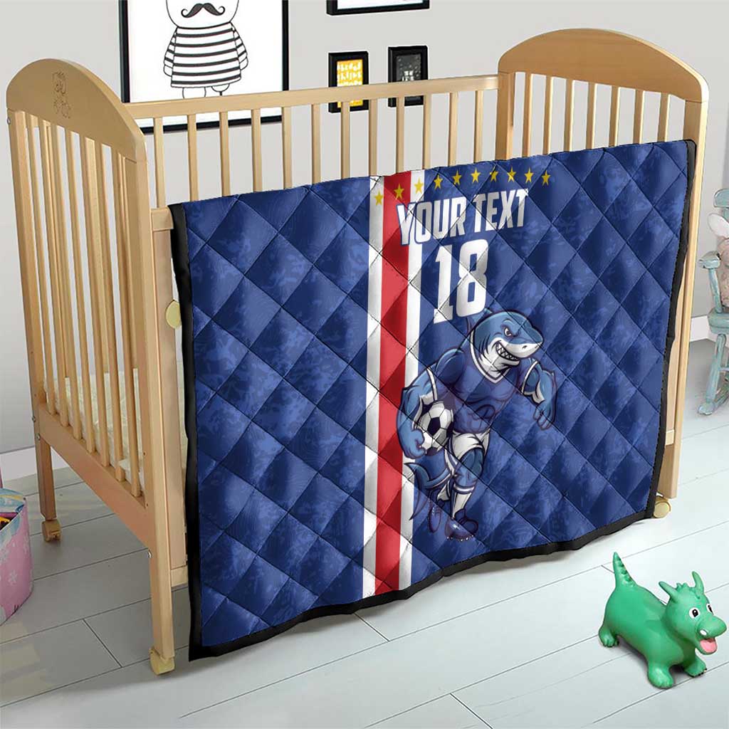 Cape Verde Football Custom Quilt Pride Of The Islands - Wonder Print Shop