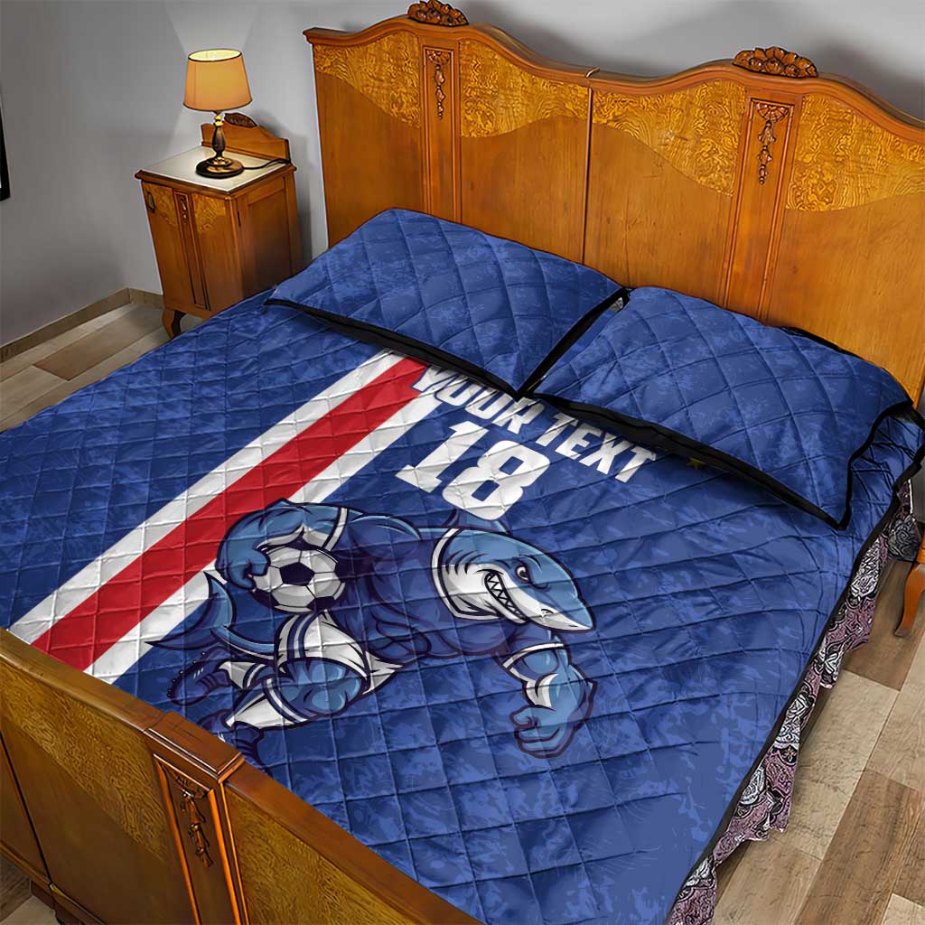 Cape Verde Football Custom Quilt Bed Set Pride Of The Islands - Wonder Print Shop
