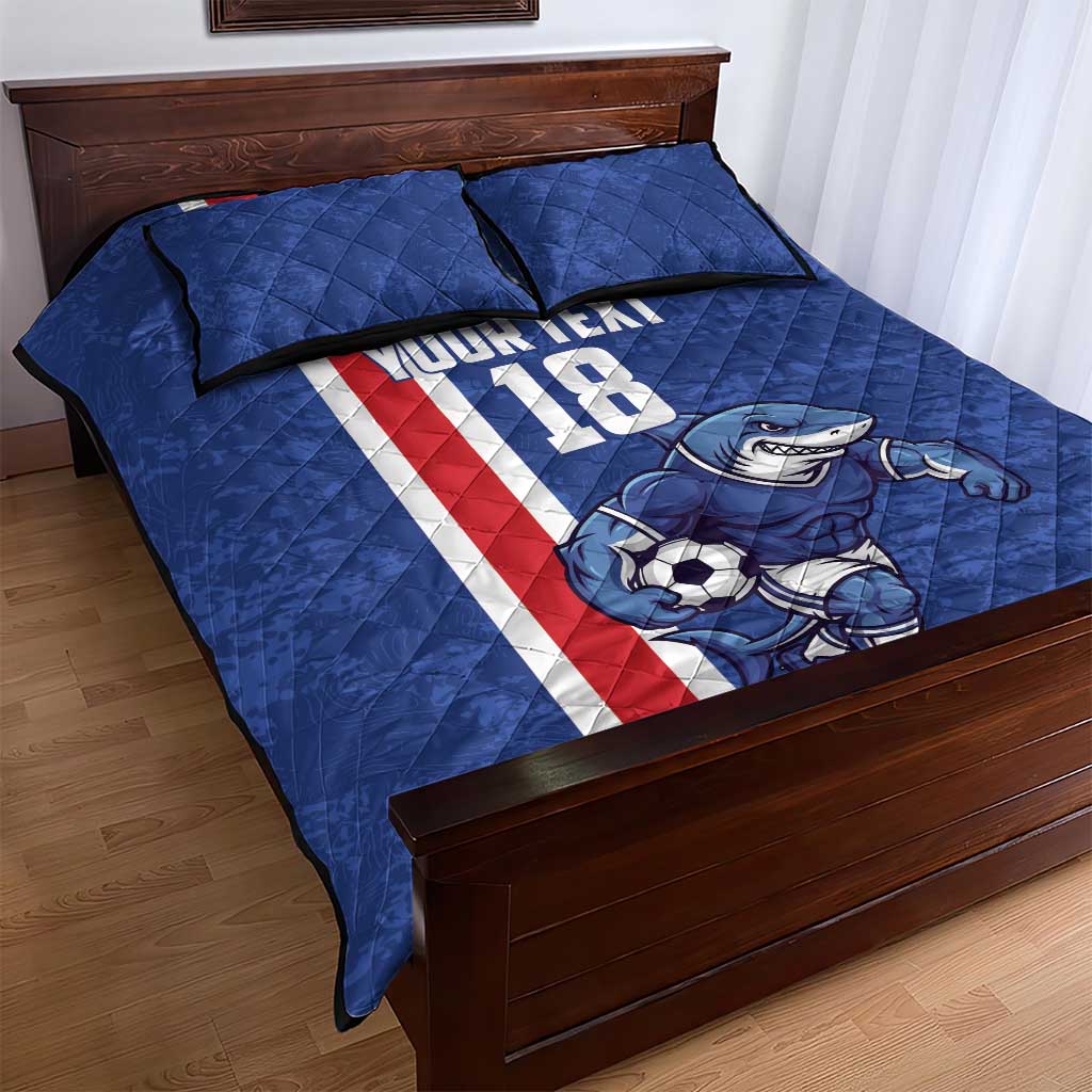 Cape Verde Football Custom Quilt Bed Set Pride Of The Islands - Wonder Print Shop