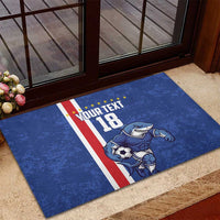 Cape Verde Football Custom Rubber Doormat Pride Of The Islands - Wonder Print Shop