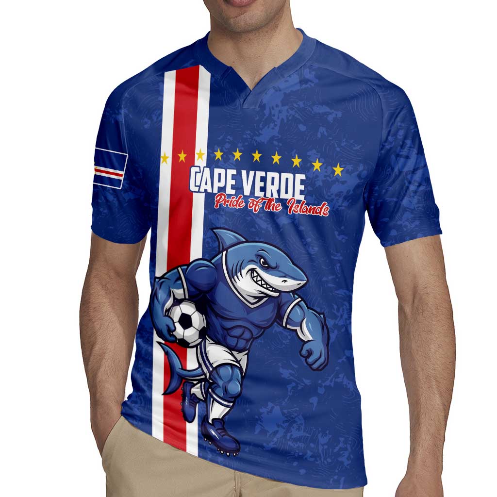 Cape Verde Football Custom Rugby Jersey Pride Of The Islands - Wonder Print Shop