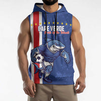 Cape Verde Football Custom Sleeveless Hoodie Pride Of The Islands - Wonder Print Shop