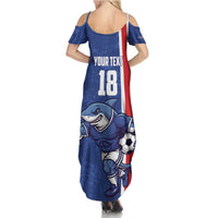 Cape Verde Football Custom Summer Maxi Dress Pride Of The Islands - Wonder Print Shop