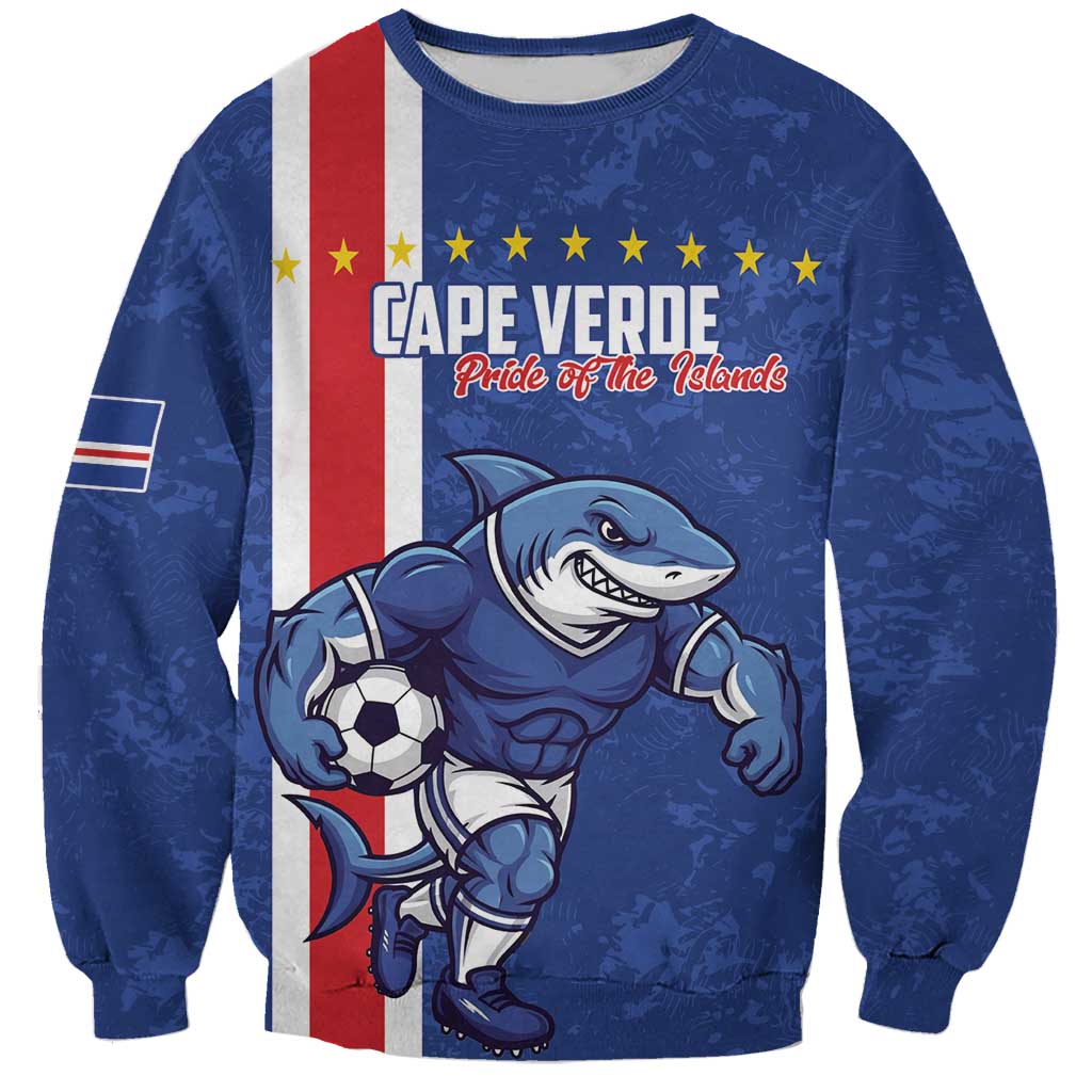 Cape Verde Football Custom Sweatshirt Pride Of The Islands - Wonder Print Shop