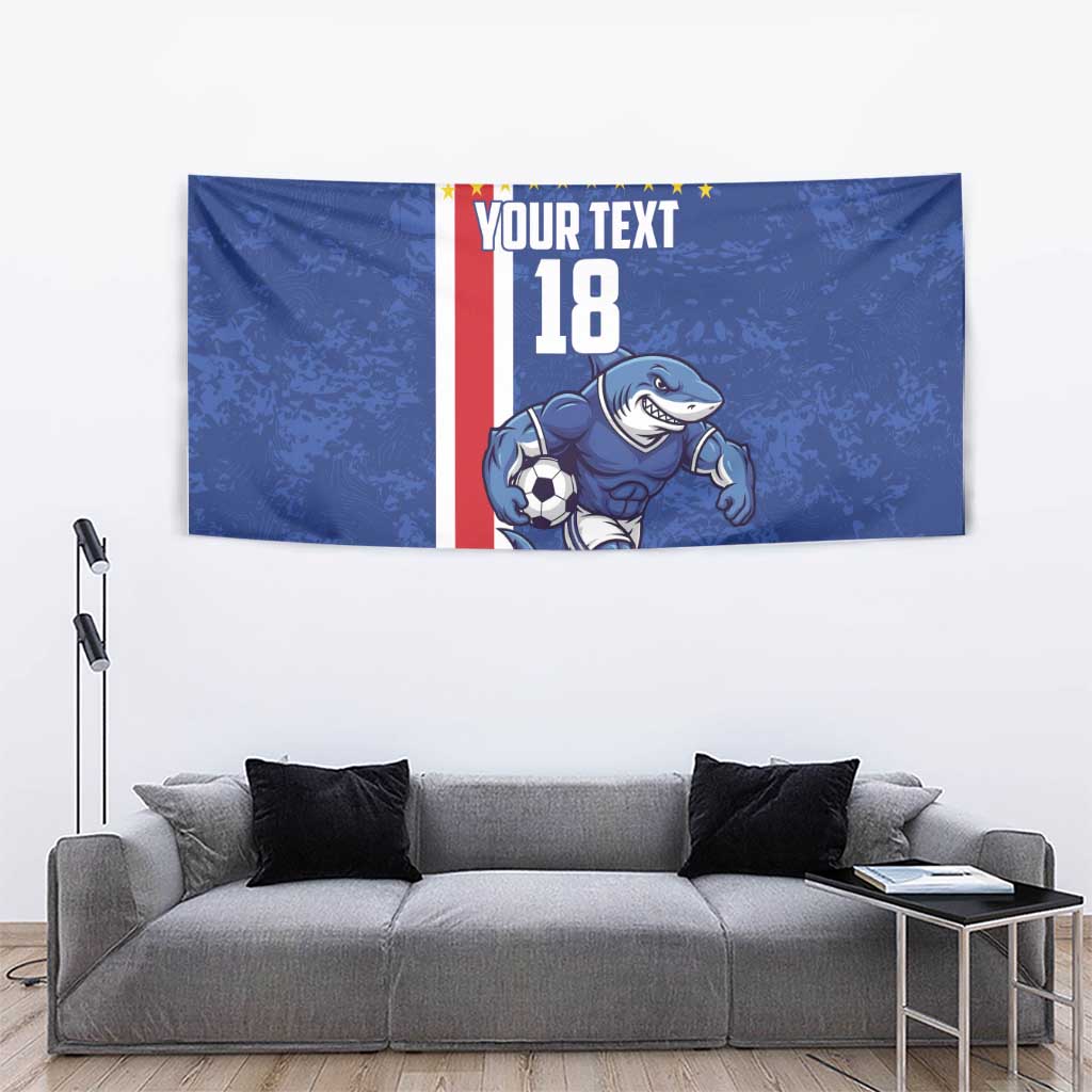 Cape Verde Football Custom Tapestry Pride Of The Islands - Wonder Print Shop