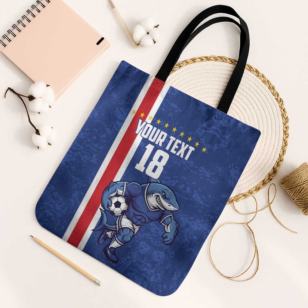 Cape Verde Football Custom Tote Bag Pride Of The Islands - Wonder Print Shop