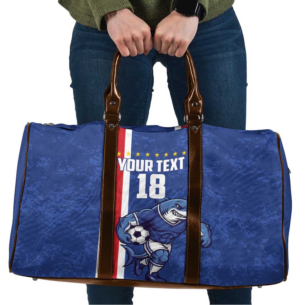 Cape Verde Football Custom Travel Bag Pride Of The Islands - Wonder Print Shop