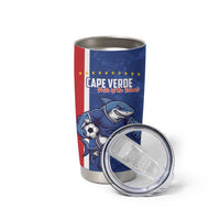 Cape Verde Football Custom Tumbler Cup Pride Of The Islands - Wonder Print Shop