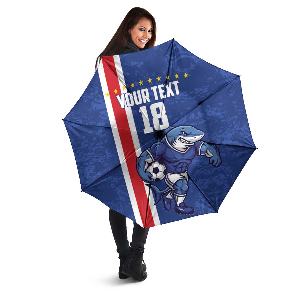 Cape Verde Football Custom Umbrella Pride Of The Islands - Wonder Print Shop