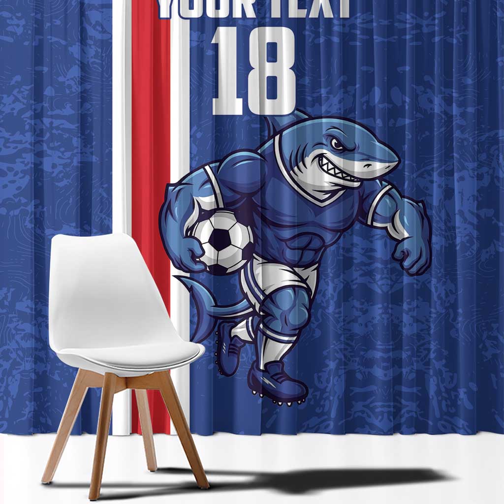 Cape Verde Football Custom Window Curtain Pride Of The Islands - Wonder Print Shop