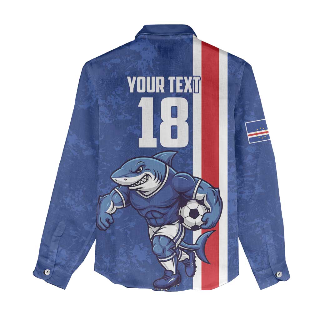 Cape Verde Football Custom Women Casual Shirt Pride Of The Islands - Wonder Print Shop