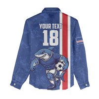 Cape Verde Football Custom Women Casual Shirt Pride Of The Islands - Wonder Print Shop