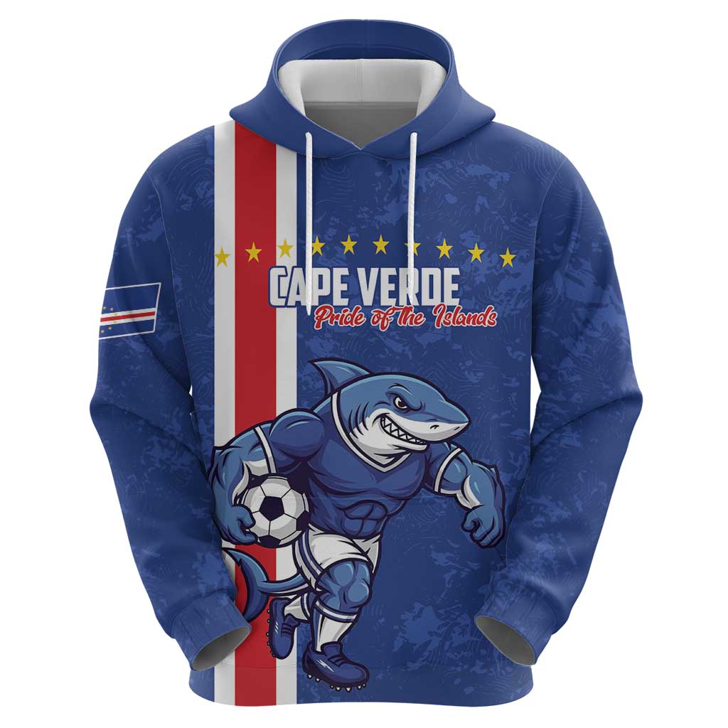 Cape Verde Football Custom Zip Hoodie Pride Of The Islands - Wonder Print Shop