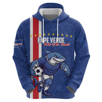 Cape Verde Football Custom Zip Hoodie Pride Of The Islands - Wonder Print Shop