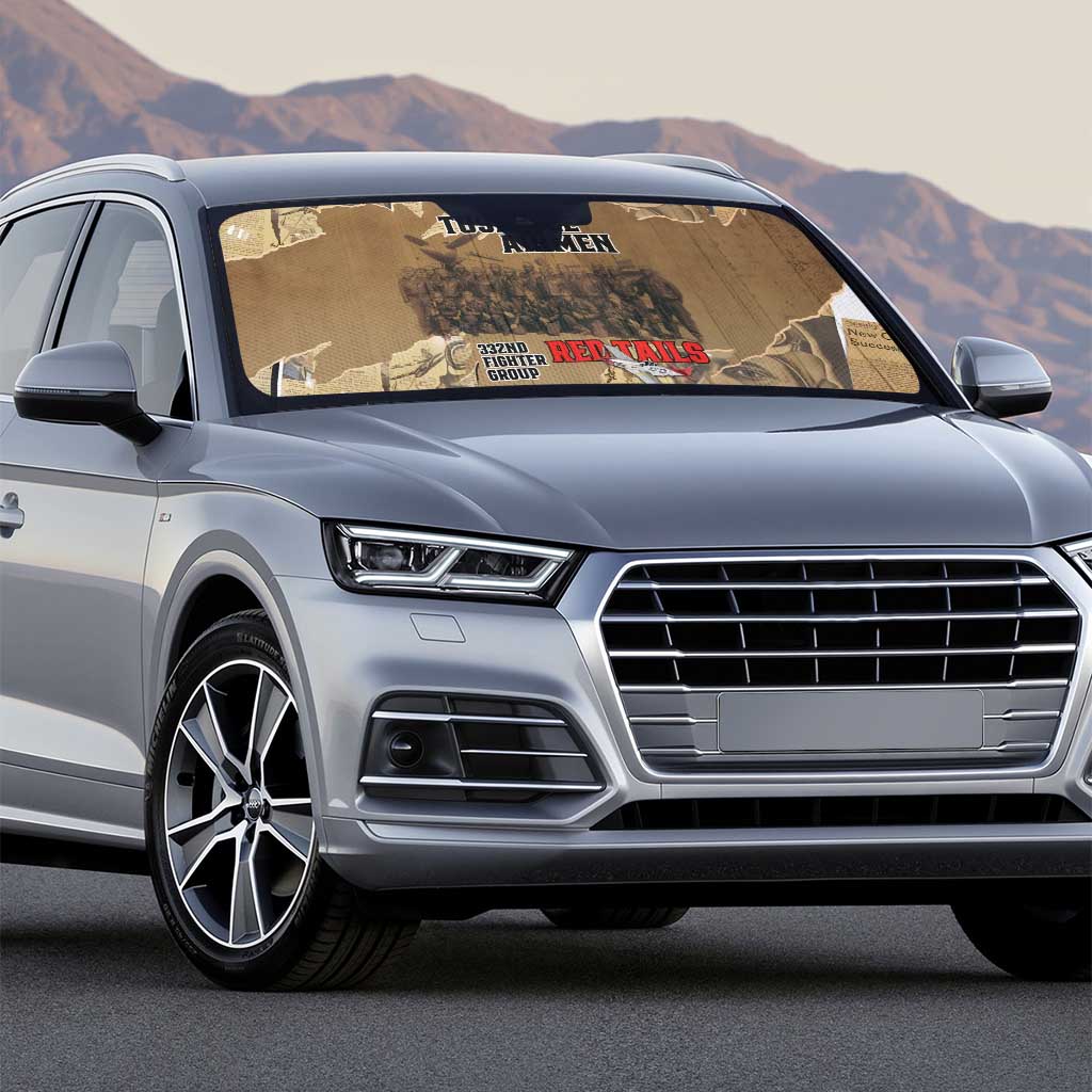 Tuskegee Airmen Tribute Auto Sun Shade Black History Air Force - Wonder Print Shop