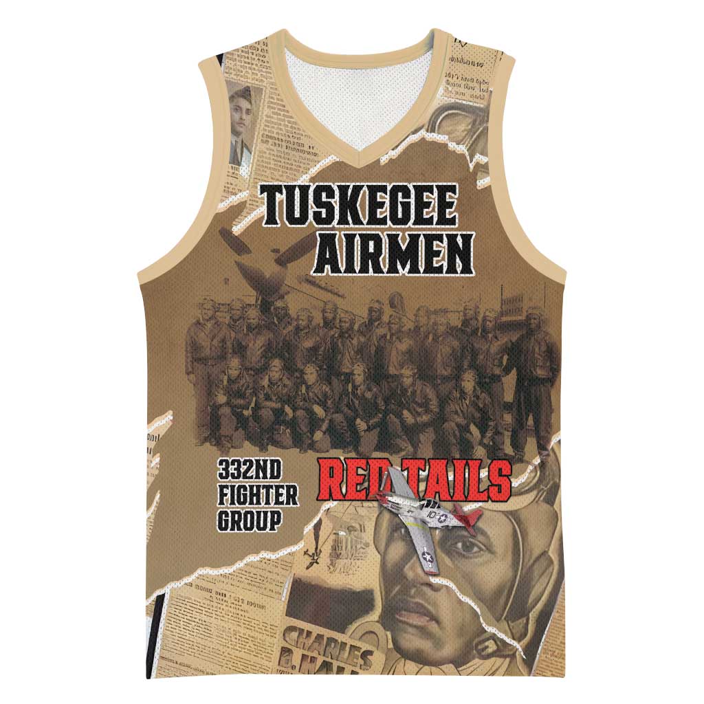 Tuskegee Airmen Tribute Basketball Jersey Black History Air Force - Wonder Print Shop