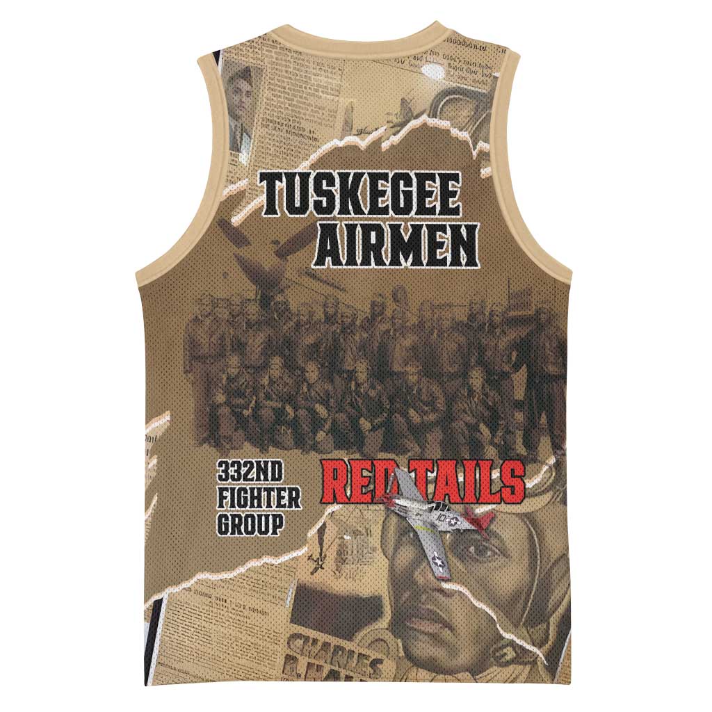Tuskegee Airmen Tribute Basketball Jersey Black History Air Force - Wonder Print Shop