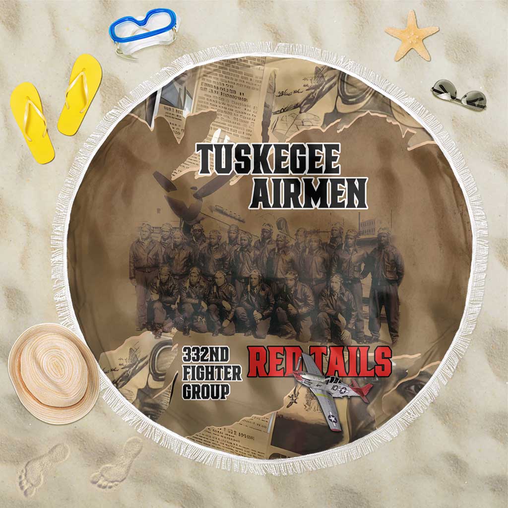 Tuskegee Airmen Tribute Beach Blanket Black History Air Force - Wonder Print Shop