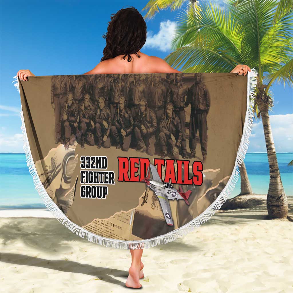 Tuskegee Airmen Tribute Beach Blanket Black History Air Force - Wonder Print Shop