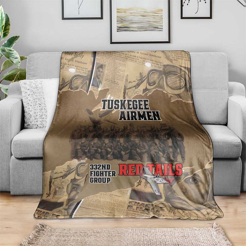 Tuskegee Airmen Tribute Blanket Black History Air Force - Wonder Print Shop