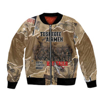 Tuskegee Airmen Tribute Bomber Jacket Black History Air Force - Wonder Print Shop