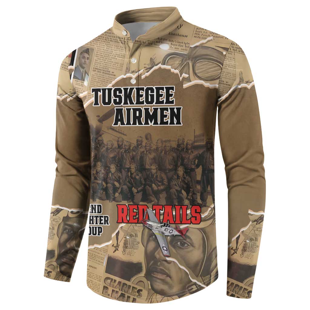 Tuskegee Airmen Tribute Button Sweatshirt Black History Air Force - Wonder Print Shop