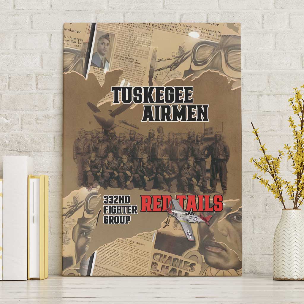 Tuskegee Airmen Tribute Canvas Wall Art Black History Air Force - Wonder Print Shop
