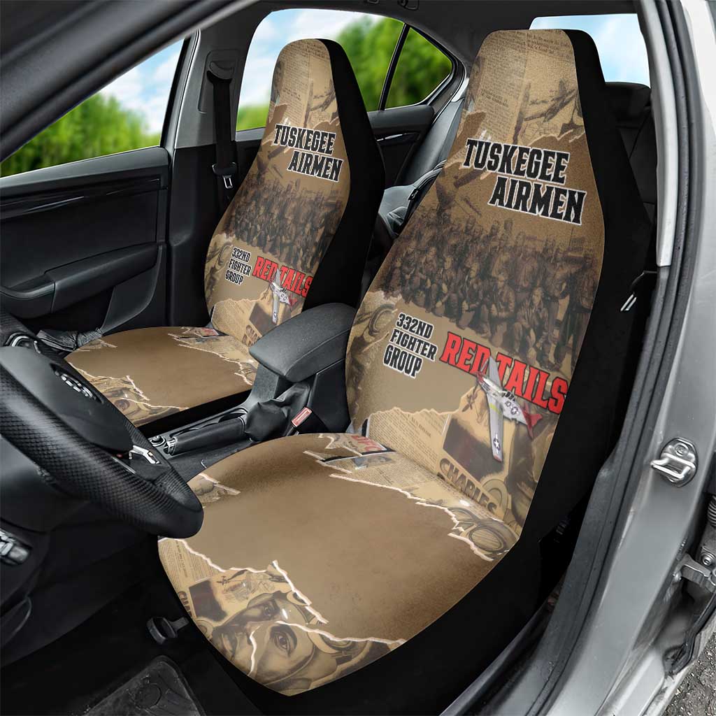Tuskegee Airmen Tribute Car Seat Cover Black History Air Force LT18