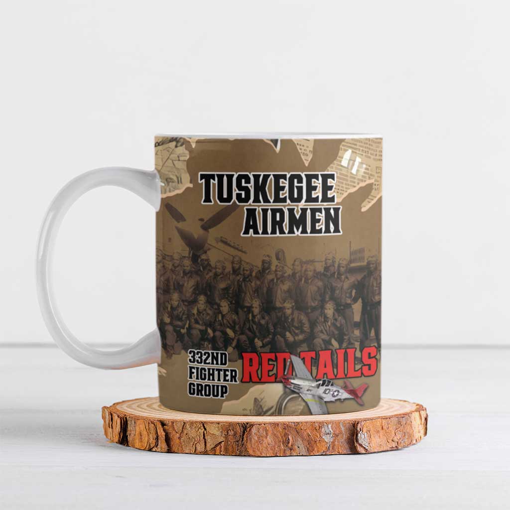 Tuskegee Airmen Tribute Ceramic Mug Black History Air Force - Wonder Print Shop