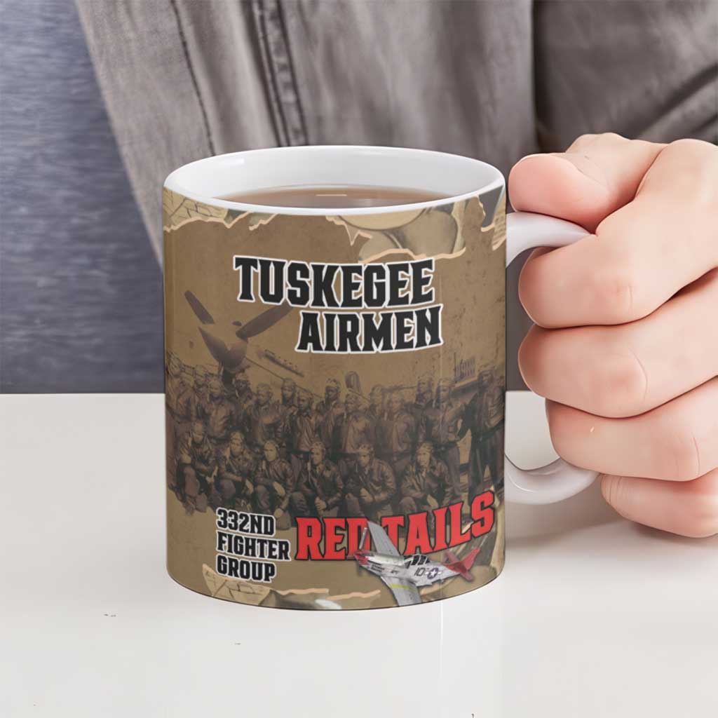 Tuskegee Airmen Tribute Ceramic Mug Black History Air Force - Wonder Print Shop