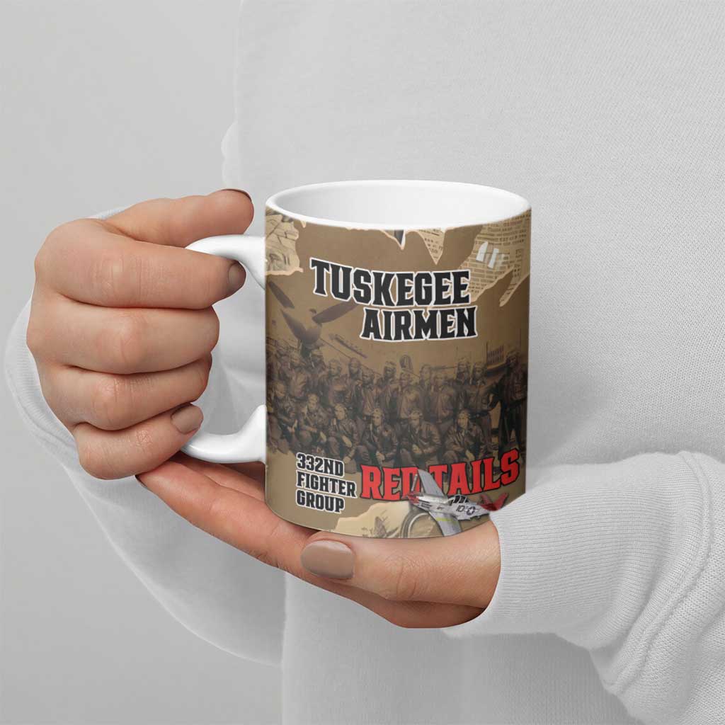 Tuskegee Airmen Tribute Ceramic Mug Black History Air Force - Wonder Print Shop