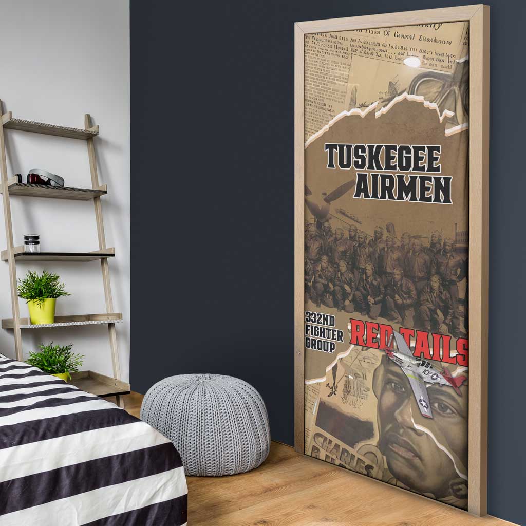 Tuskegee Airmen Tribute Door Cover Black History Air Force - Wonder Print Shop