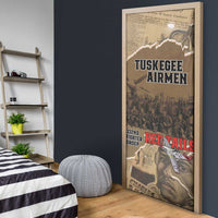 Tuskegee Airmen Tribute Door Cover Black History Air Force - Wonder Print Shop