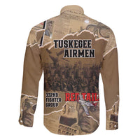 Tuskegee Airmen Tribute Family Matching Long Sleeve Bodycon Dress and Hawaiian Shirt Black History Air Force - Wonder Print Shop