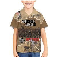 Tuskegee Airmen Tribute Family Matching Mermaid Dress and Hawaiian Shirt Black History Air Force - Wonder Print Shop