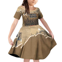 Tuskegee Airmen Tribute Family Matching Off Shoulder Short Dress and Hawaiian Shirt Black History Air Force - Wonder Print Shop