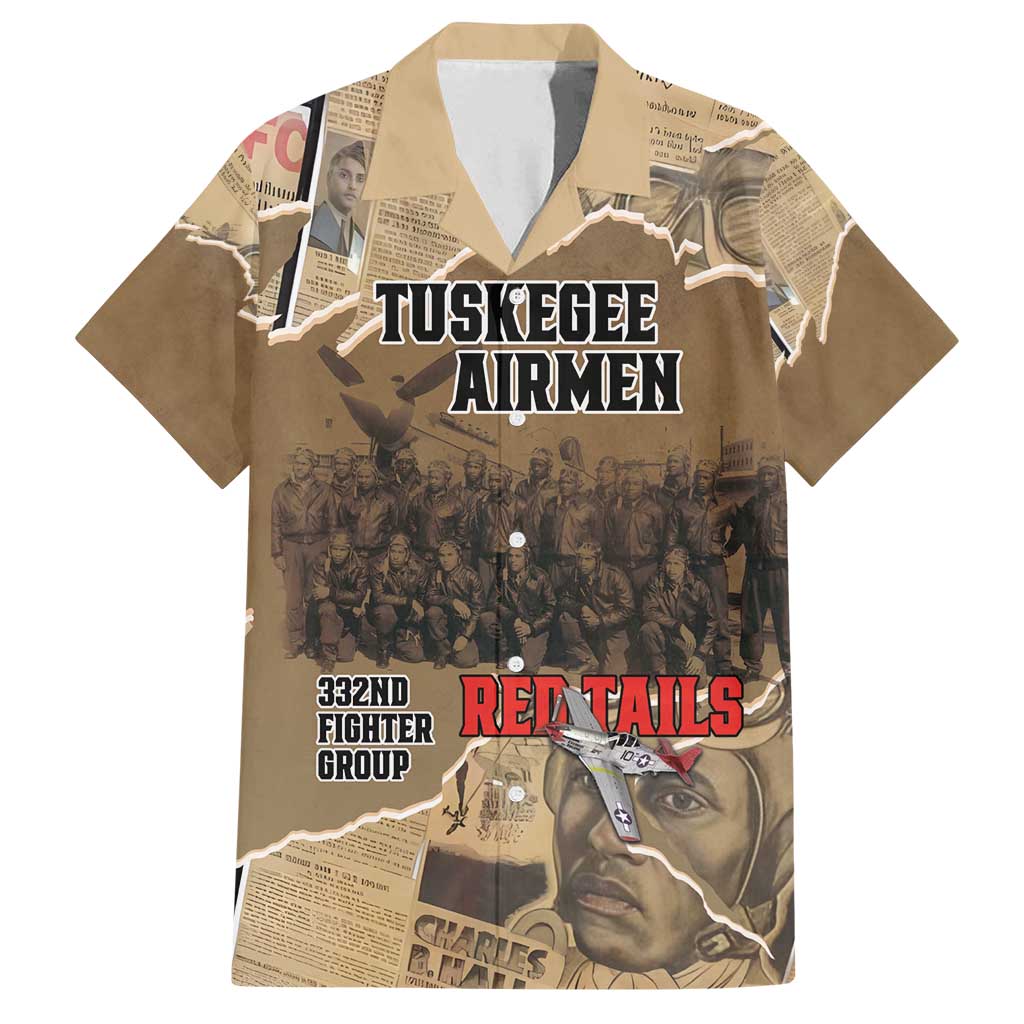 Tuskegee Airmen Tribute Family Matching Puletasi and Hawaiian Shirt Black History Air Force - Wonder Print Shop
