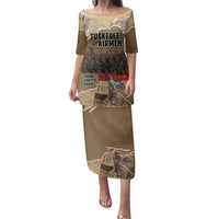 Tuskegee Airmen Tribute Family Matching Puletasi and Hawaiian Shirt Black History Air Force - Wonder Print Shop