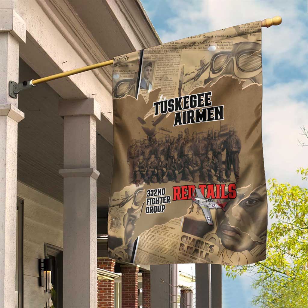 Tuskegee Airmen Tribute Garden Flag Black History Air Force - Wonder Print Shop
