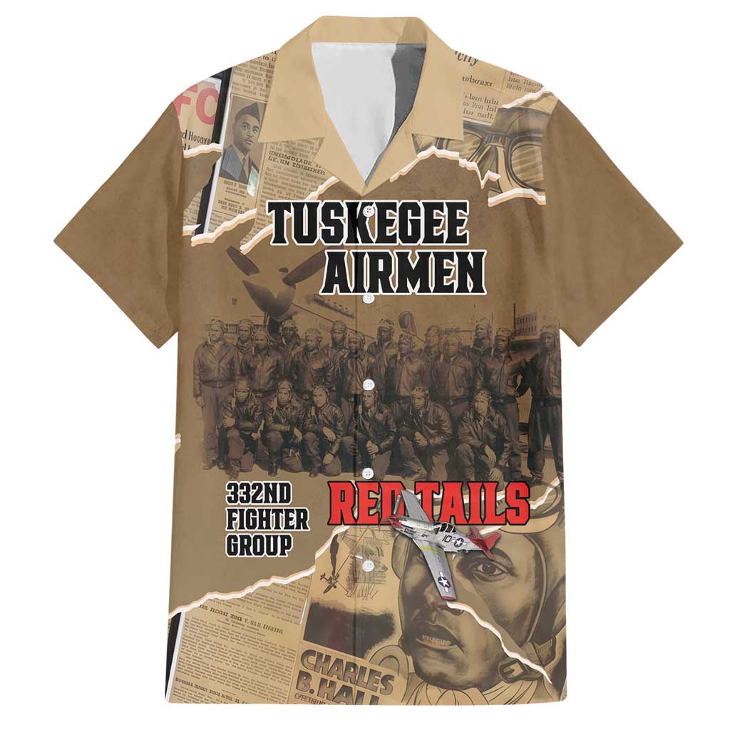 Tuskegee Airmen Tribute Hawaiian Shirt Black History Air Force LT18