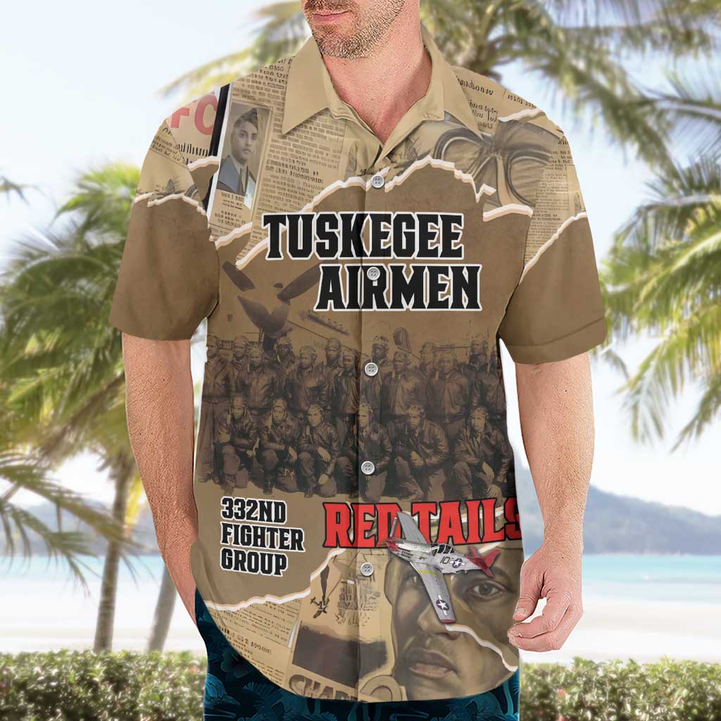 Tuskegee Airmen Tribute Hawaiian Shirt Black History Air Force - Wonder Print Shop