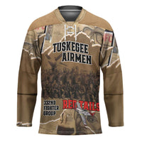 Tuskegee Airmen Tribute Hockey Jersey Black History Air Force - Wonder Print Shop